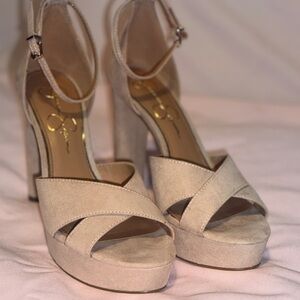 Jessica Simpson Tan Stiletto Heels